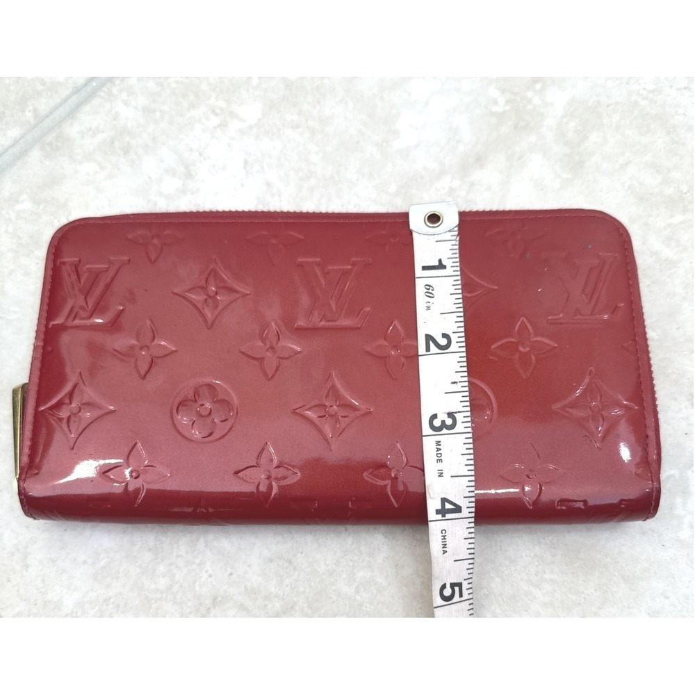 Louis Vuitton Zippy Wallet Monogram Vernis Pomme d'Amour Red SP1100 - Picture 9 of 15